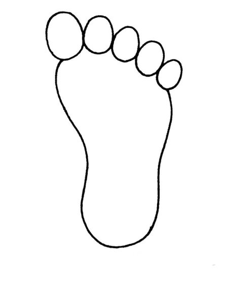 Нарисованная пятка