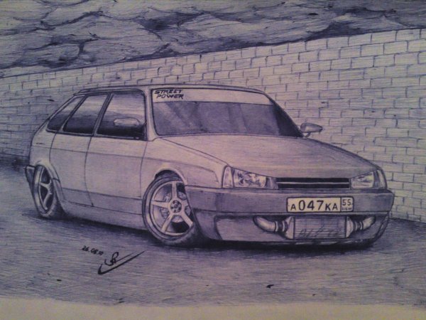 Карандашом ВАЗ 2109 БПАН