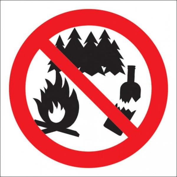 Знак «мусорить запрещено»