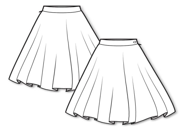 Макет юбки