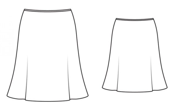 Юбка раскраска