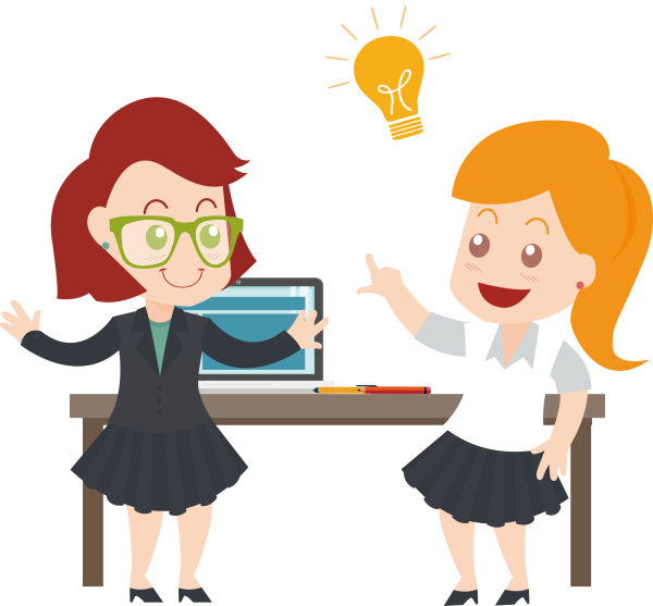 Учитель и дети мультяшная