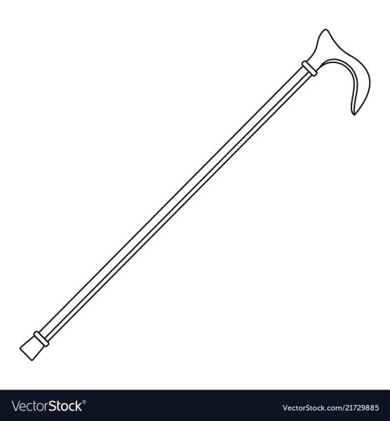 Трость нарисованная