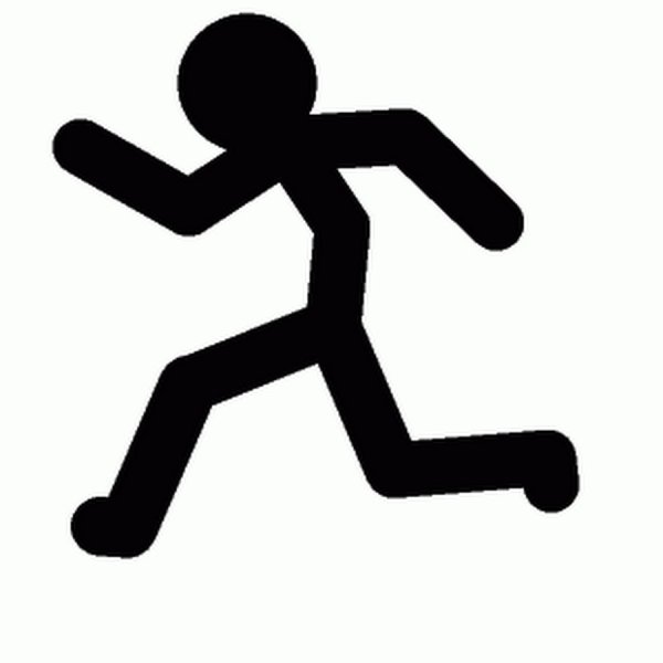 Фигурка бегущего человечка