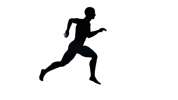 Силуэт бегущего человека