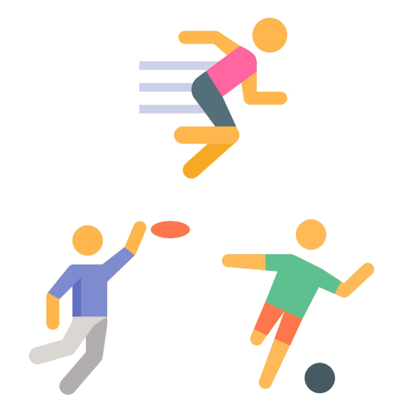 Пиктограмма бежит для детей