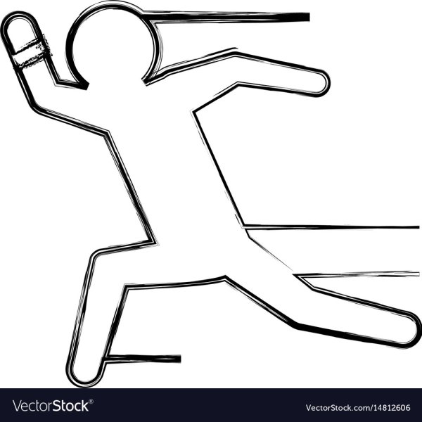 Аппликация Бегущий человек