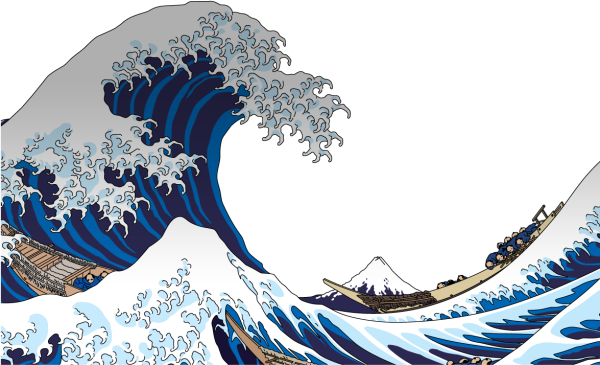 Хокусай волна вектор