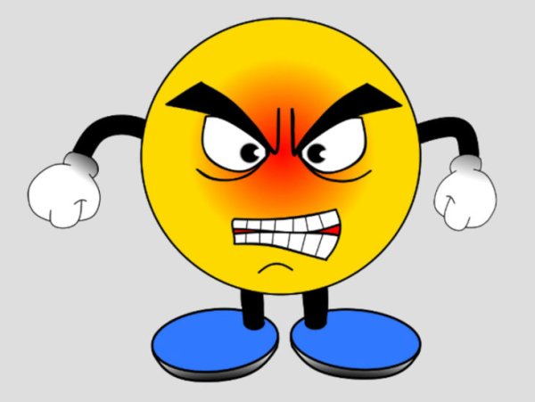 Сердитый смайлик