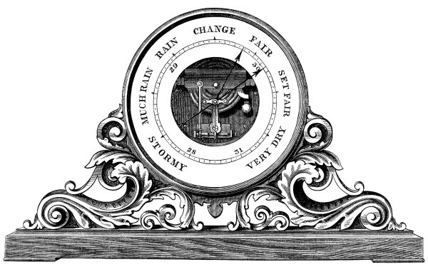 Барометр зарисовать