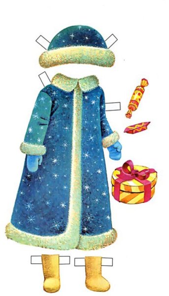 Шубка для бумажной куклы