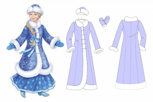 Снегурочка рисунок для детей