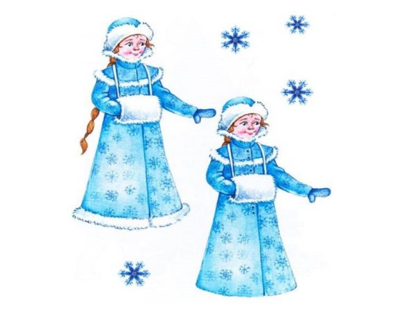 Картинки Снегурочки для срисовки