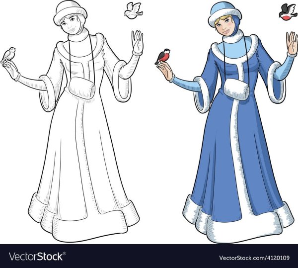 Снегурочка рисунок