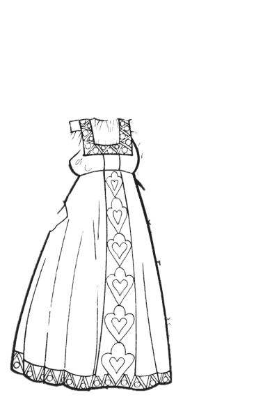 Сарафан раскраска