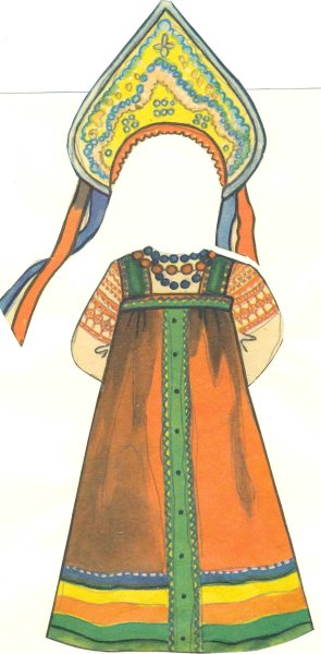 Иллюстрации народных костюмов