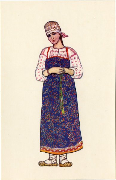 Национальный костюм Архангельской губернии