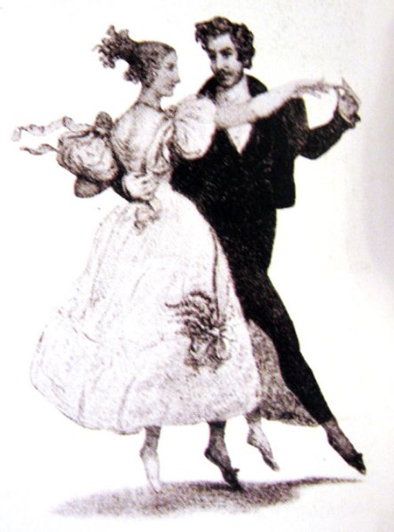 Танец Полонез рисунок