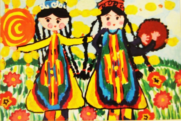 Узбекские национальные рисунки