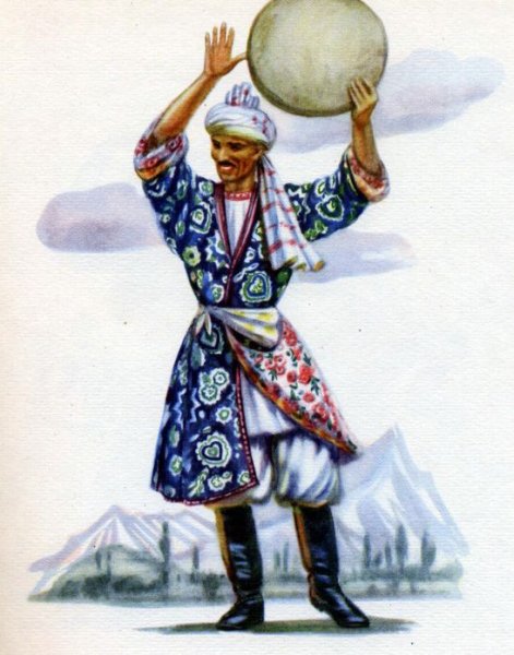 Национальные костюмы народов республик СССР Tajik