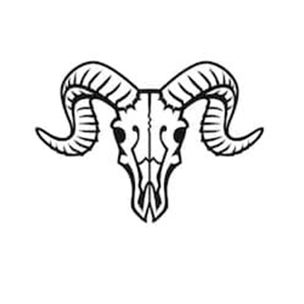 Череп барана эскиз