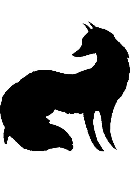 Силуэт лисы