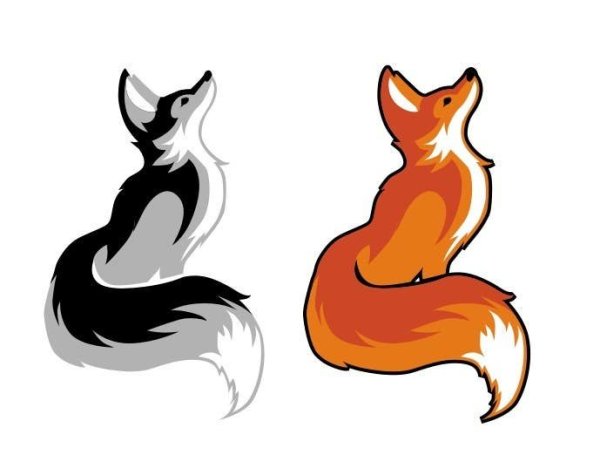 Очертания лисы