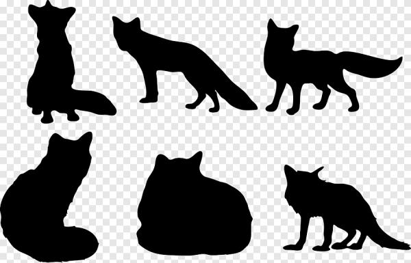 Силуэт лисички