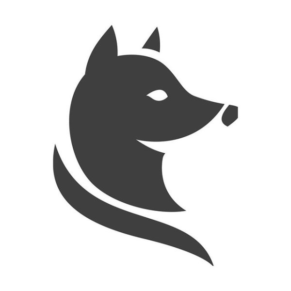 Силуэт головы лисы