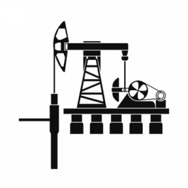 Нефтяная качалка вектор