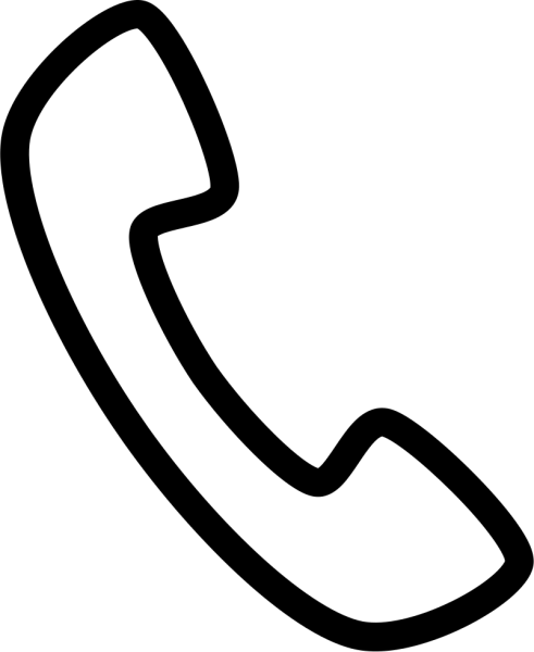 Значок телефонной трубки маленького диаметра