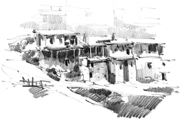 Дагестан аул вектор