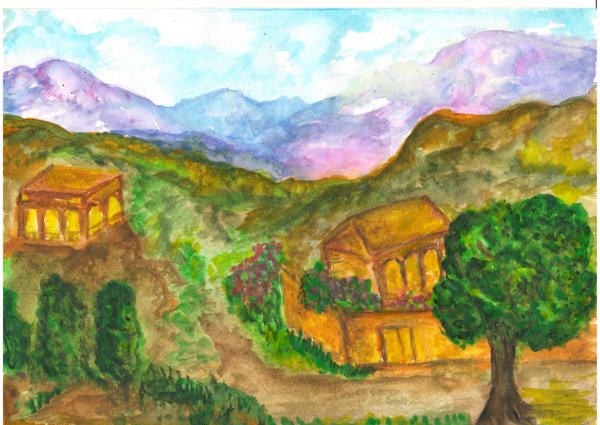 Картина кишлак РЕВАД