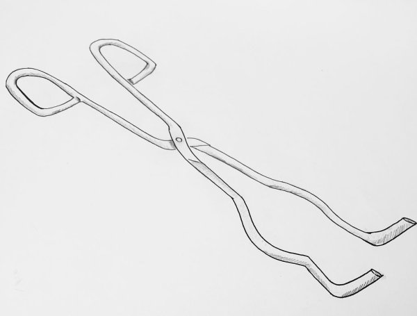 Тигельные щипцы в химии