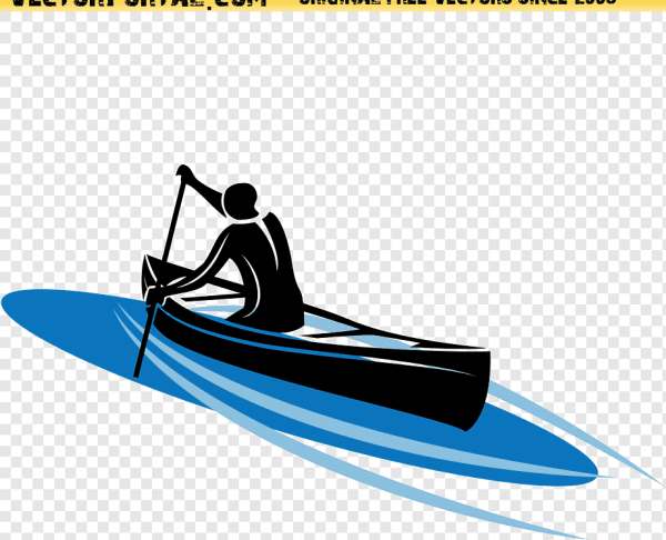 Байдарка на прозрачном фоне