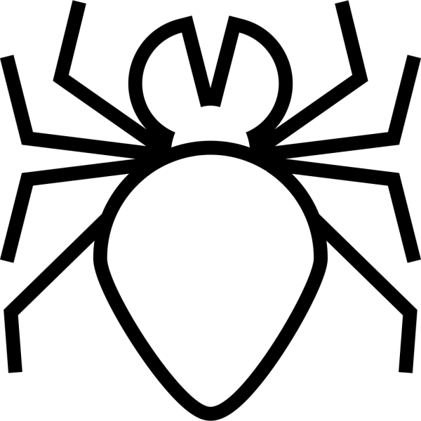 Раскраска паук на Хэллоуин