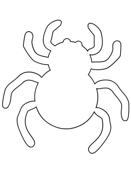 Паук трафарет