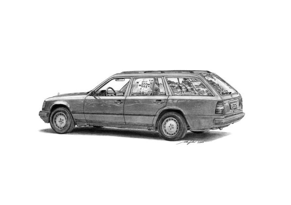 Разукрашки Мерседес 124 универсал