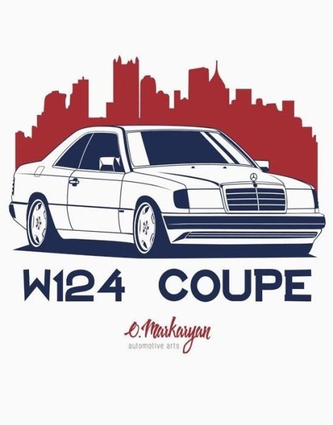 Mercedes w124 vector