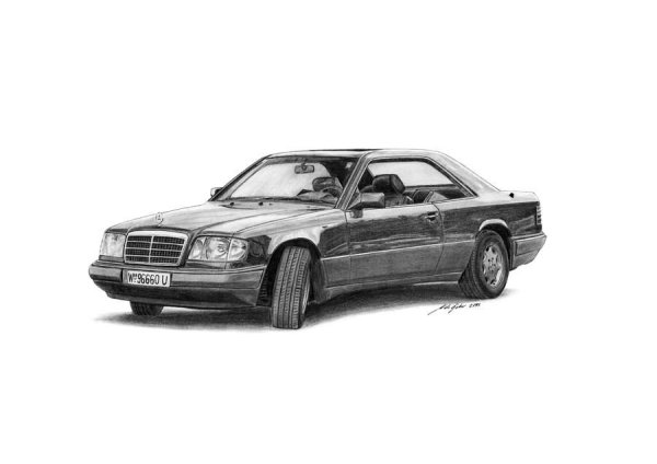 Mercedes w124 волчок drawing