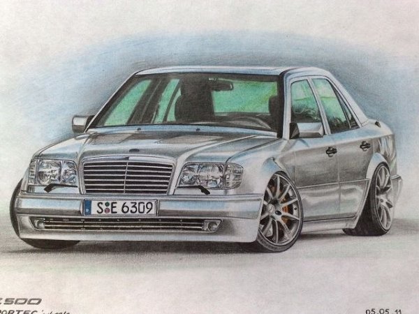 Машина карандаш Мерседес Бенц 124