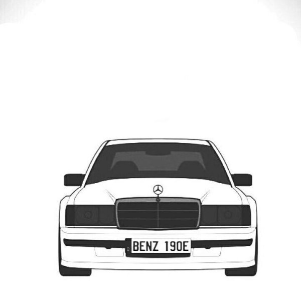 Мерс 124 рисунок