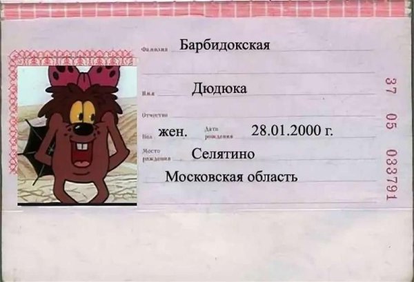 Дюдюка Барбидокская мультфильм