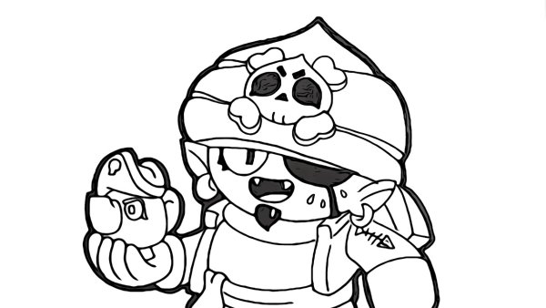 БРАВЛ страз Леон раскраска