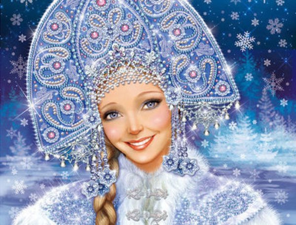 Снежная Королева гуашью