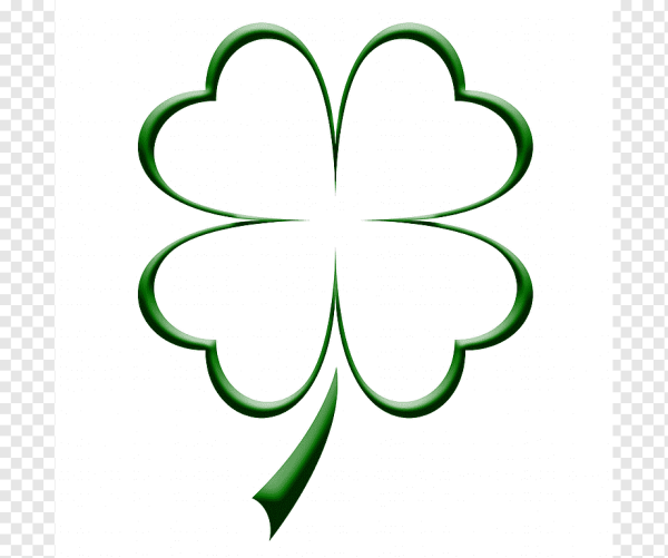 Белый четырехлистный Клевер