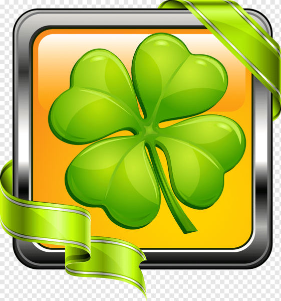 Клевер четырехлистник вектор