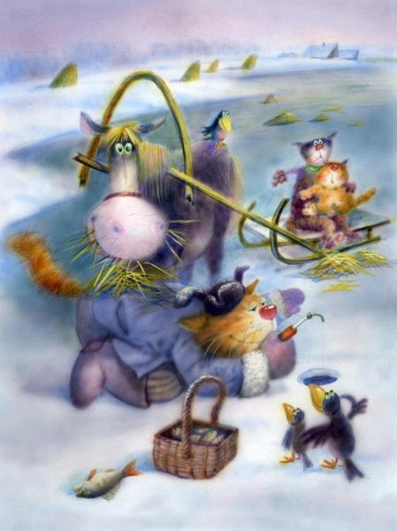 Лев Бартенев художник коты