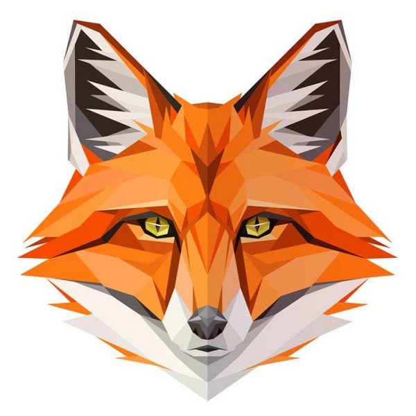 Лиса морда рисунок