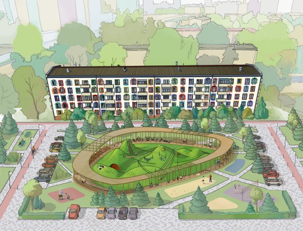 Благоустройство двора план